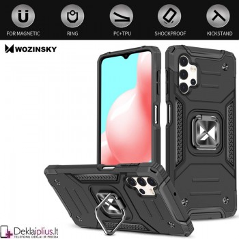 Wozinsky smūgiams atsparus dėklas su žiedu (telefonui Samsung A32)   